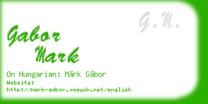 gabor mark business card